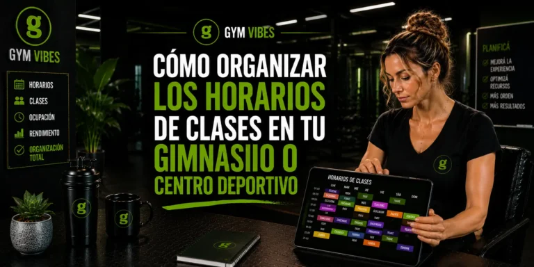 persona trabajando con gymvibes, software para gestionar horarios de clases del gym
