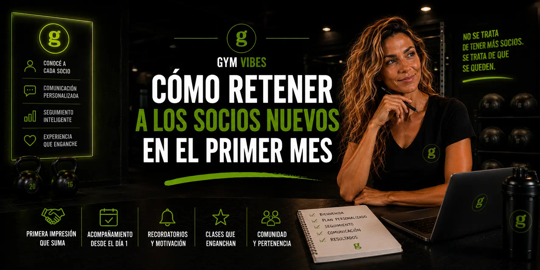 retener socios en un gimnasio