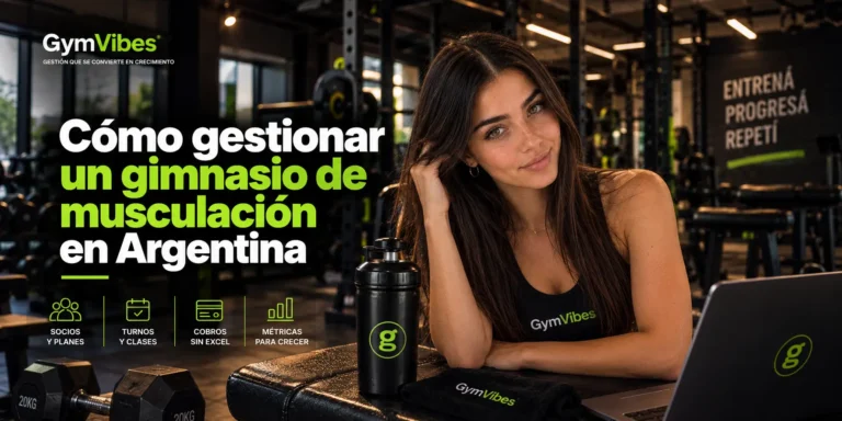 VALENTINA COSTA GESTIONANDO SU GIMNASIO